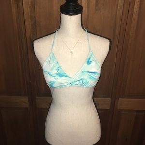 Pura Vida Marble Print Bathing Suit Top